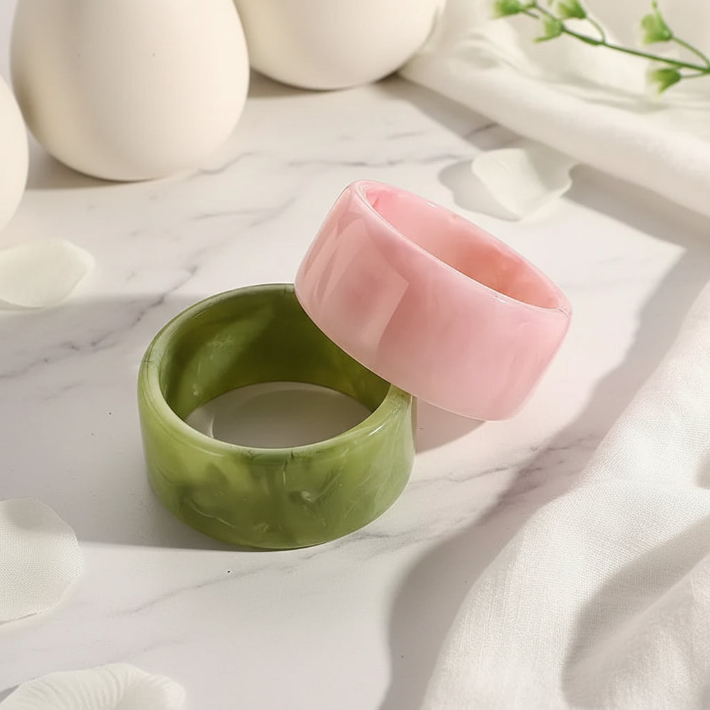2.55" Diameter: Jade Blush Bangle - 2 colors - Hello Baabs