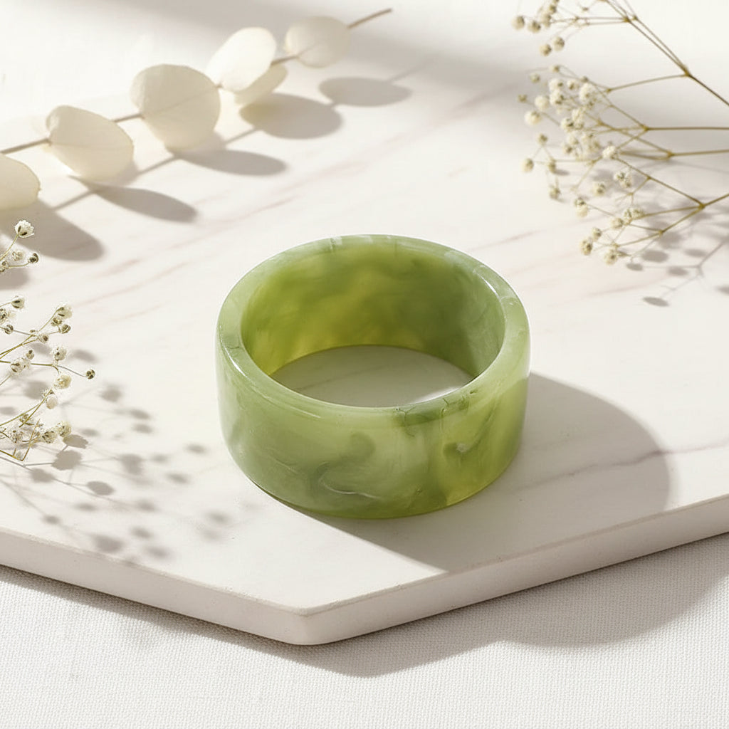 2.55" Diameter: Jade Blush Bangle - 2 colors - Hello Baabs