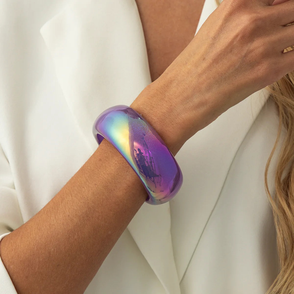 2.55" Diameter: Punk Prism Bangle - 7 colors - Hello Baabs