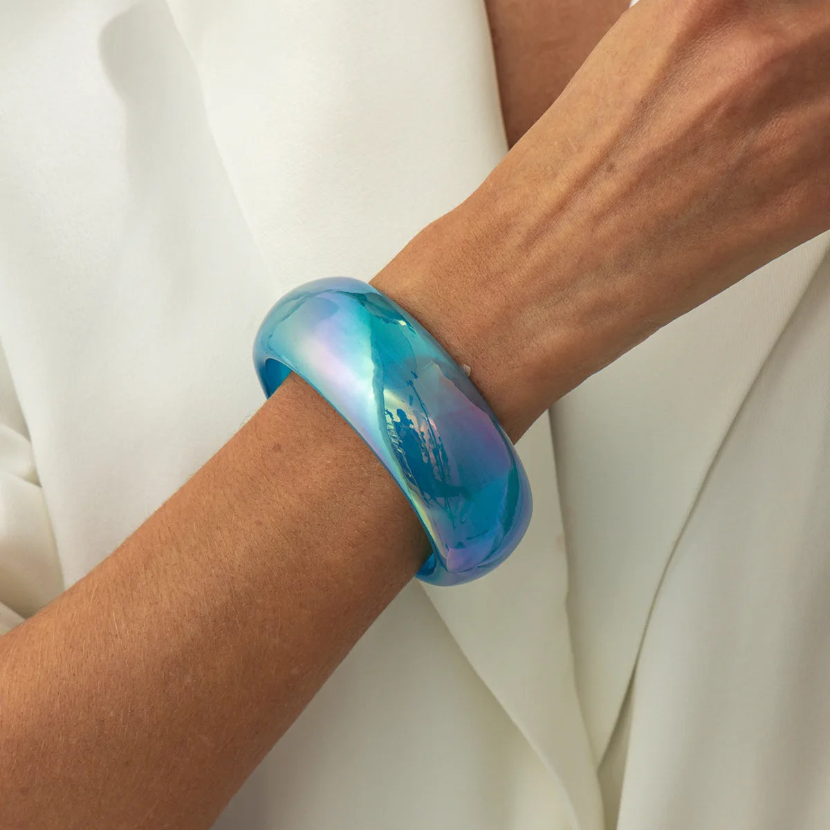 2.55" Diameter: Punk Prism Bangle - 7 colors - Hello Baabs