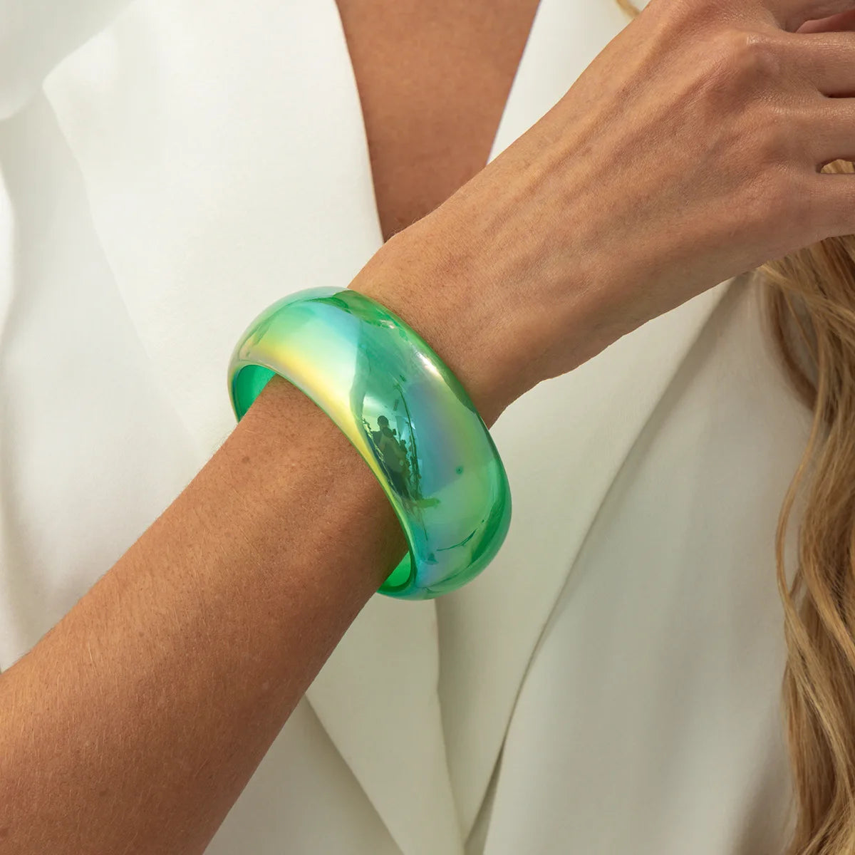 2.55" Diameter: Punk Prism Bangle - 7 colors - Hello Baabs