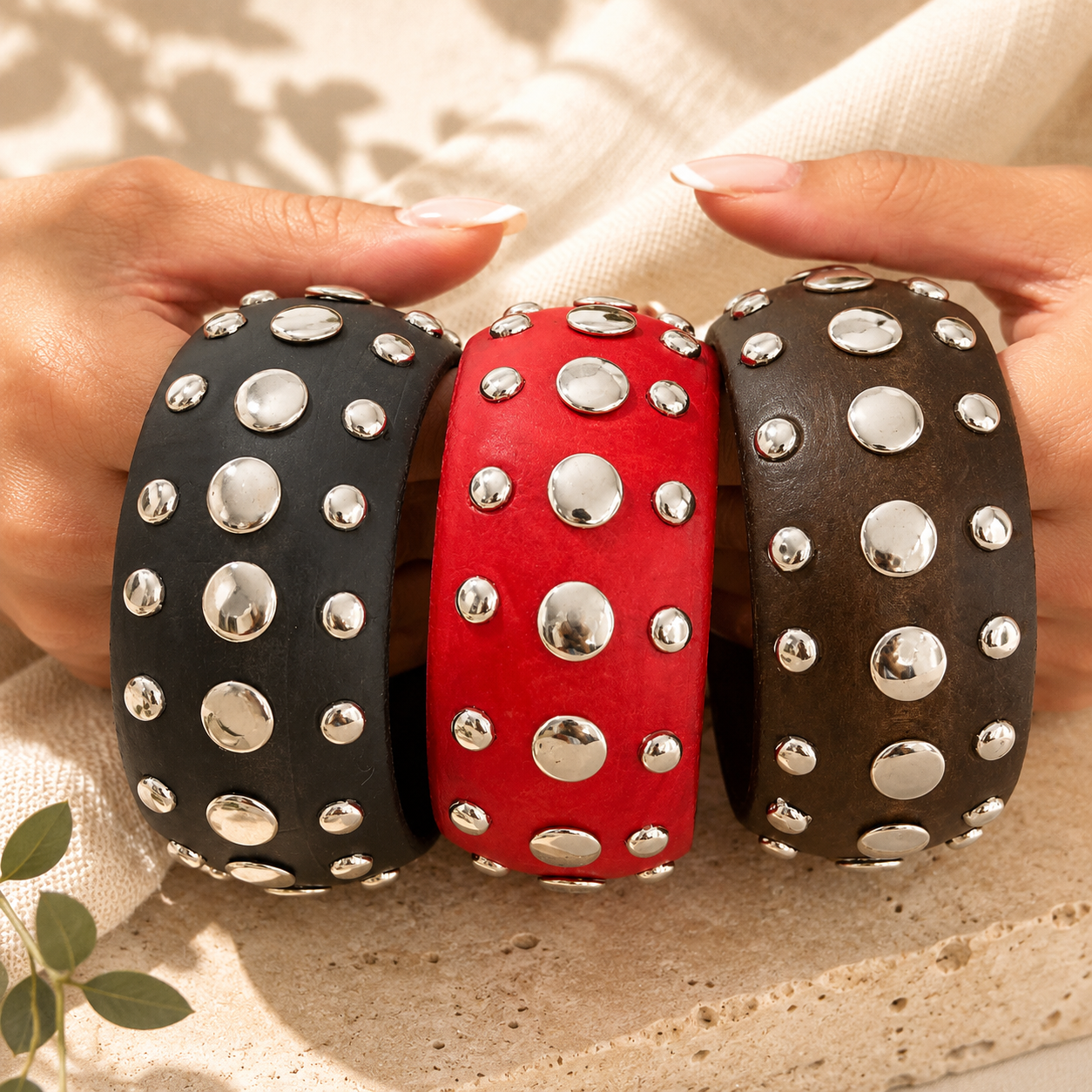 2.55" Diameter: Rebel Vibe Bangle - 3 colors - Hello Baabs