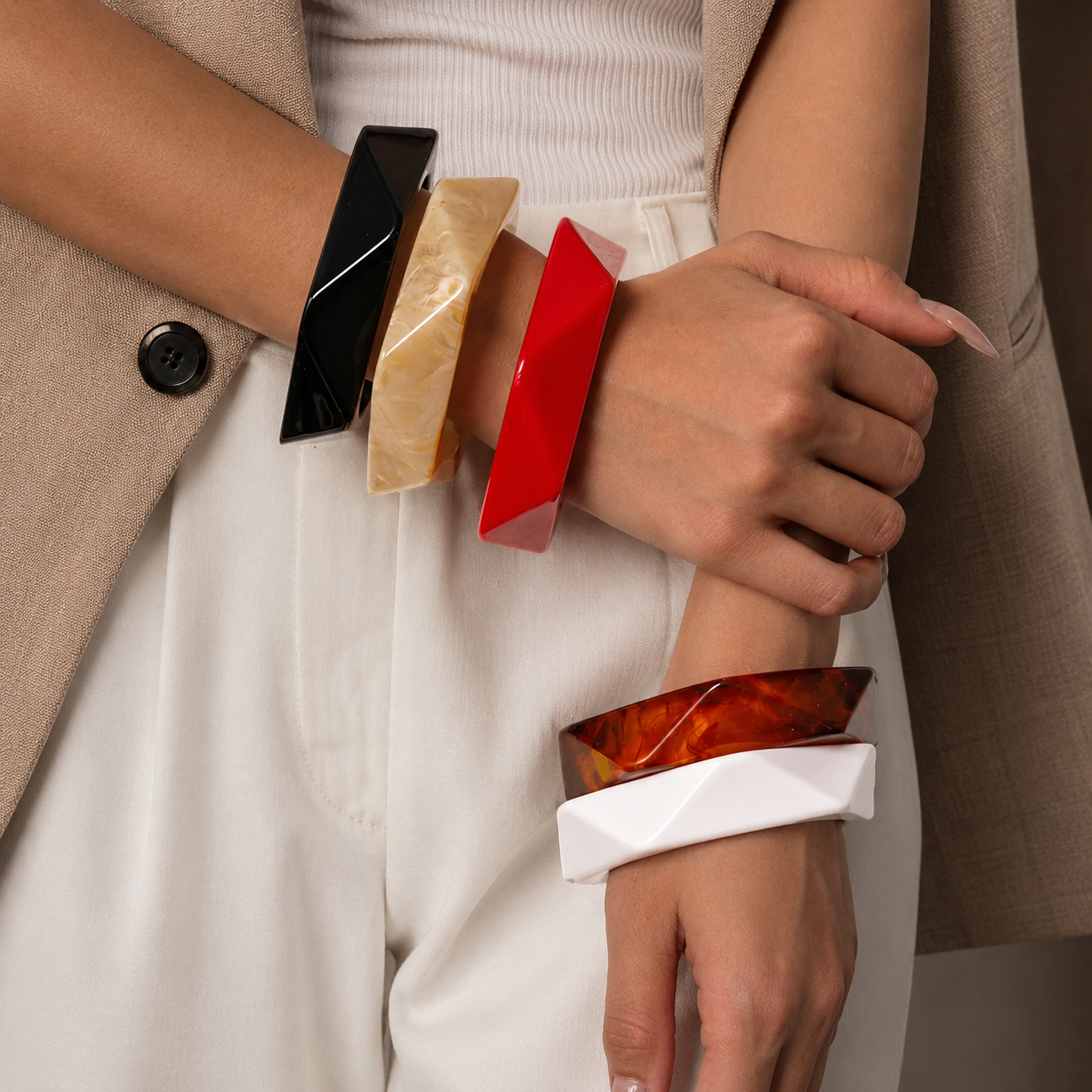 2.55" Diameter: Retro Spin Bangles - 5 colors - Hello Baabs