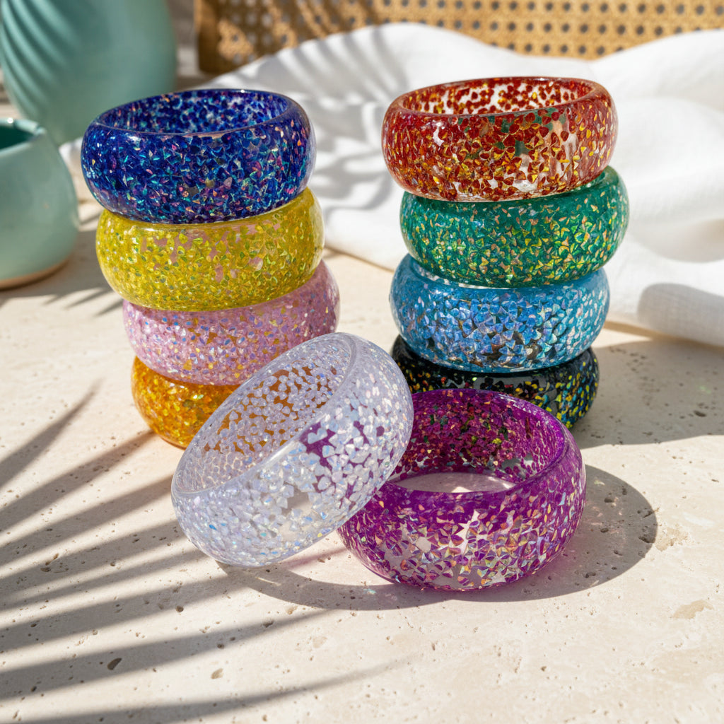 2.55" Diameter: Spark Riot Bangle - 10 colors - Hello Baabs
