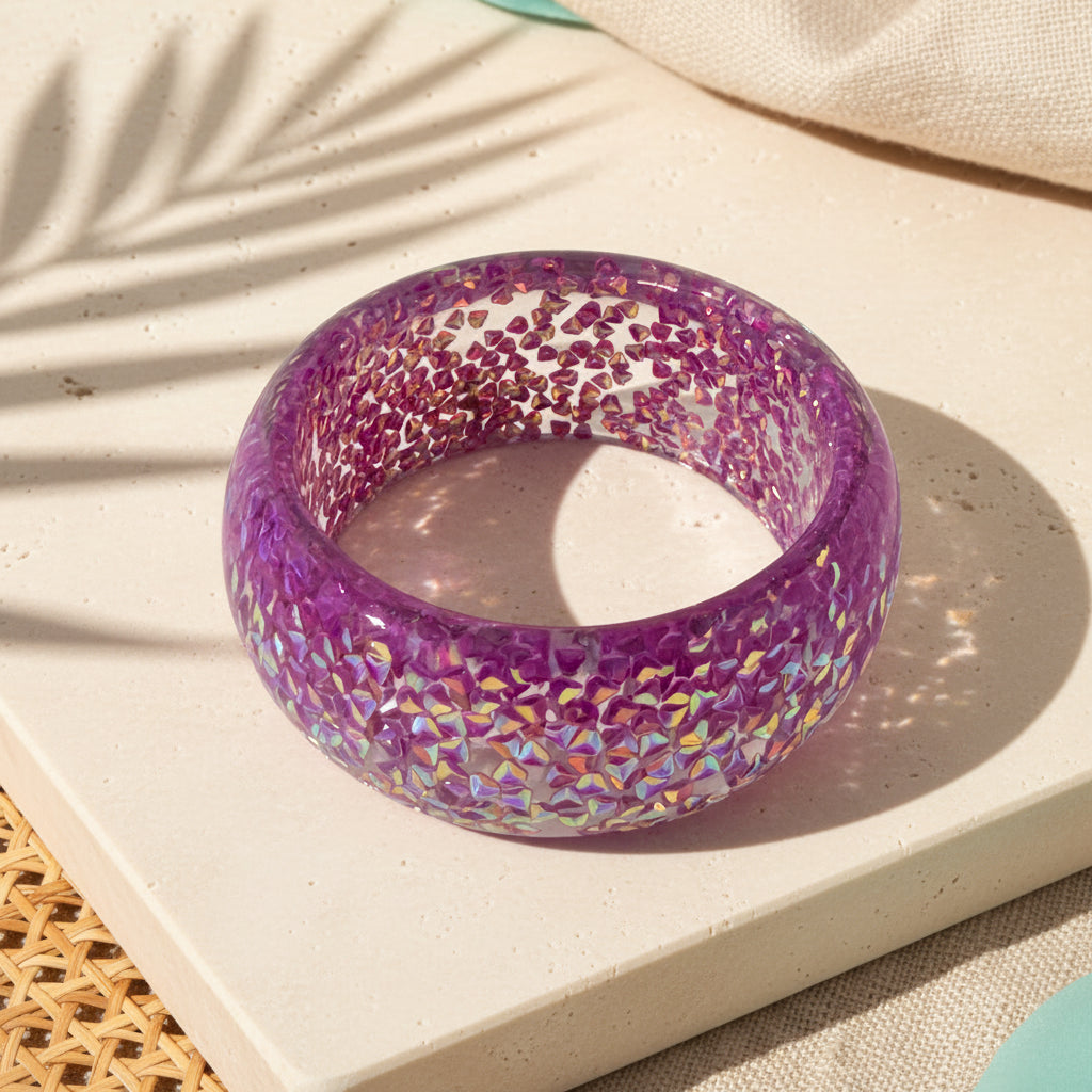 2.55" Diameter: Spark Riot Bangle - 10 colors - Hello Baabs