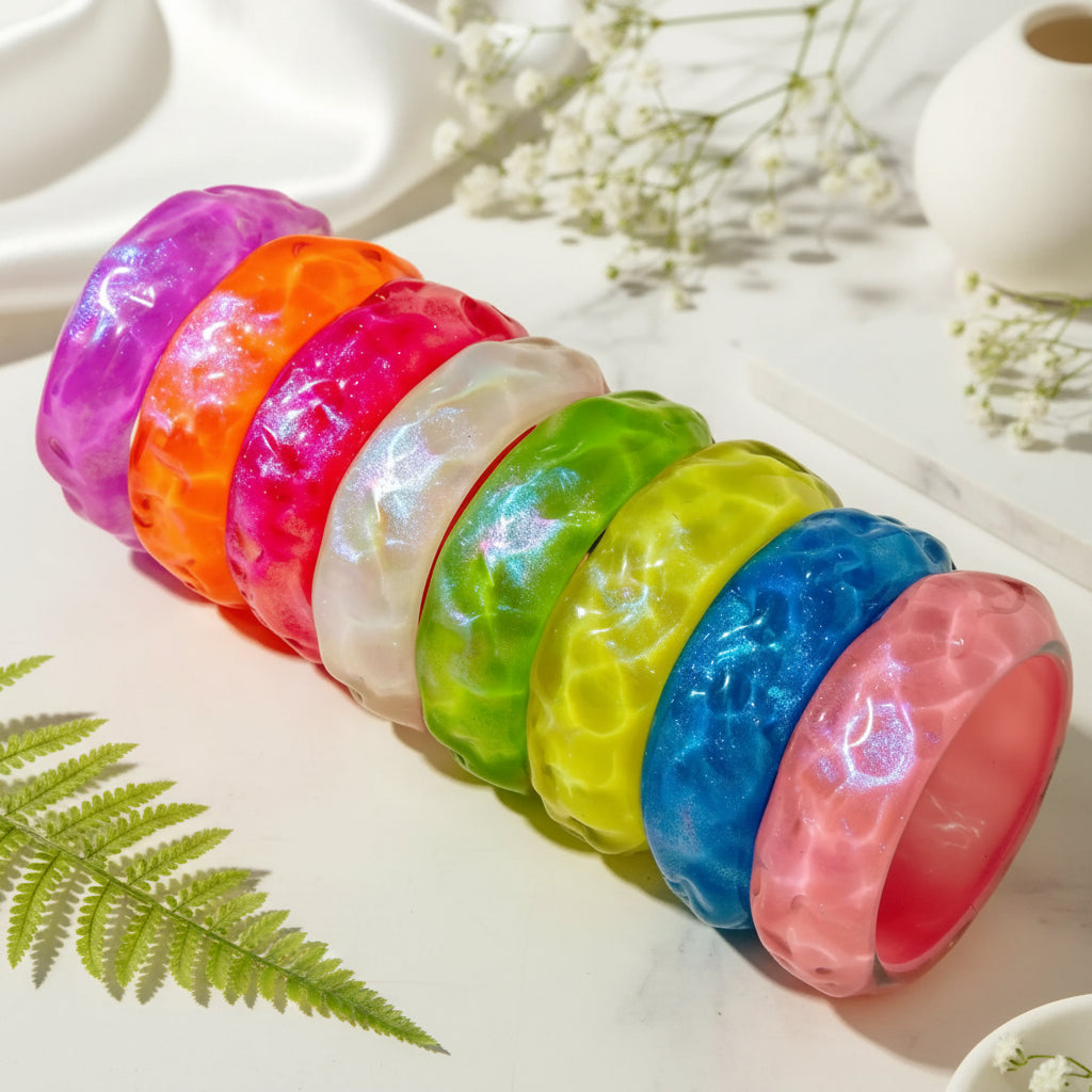 2.56" Diameter: Color Orbit Bangle - 8 colors - Hello Baabs