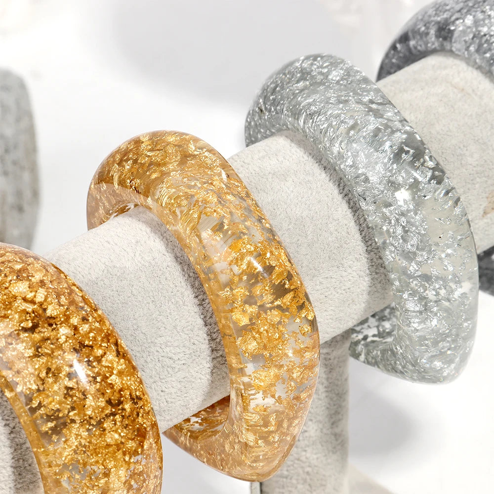 2.56" Diameter: Luxe Glimmer Bangle - 2 variants, 2 colors - Hello Baabs
