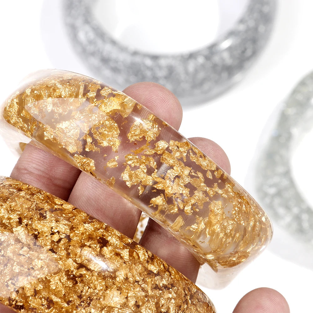 2.56" Diameter: Luxe Glimmer Bangle - 2 variants, 2 colors - Hello Baabs