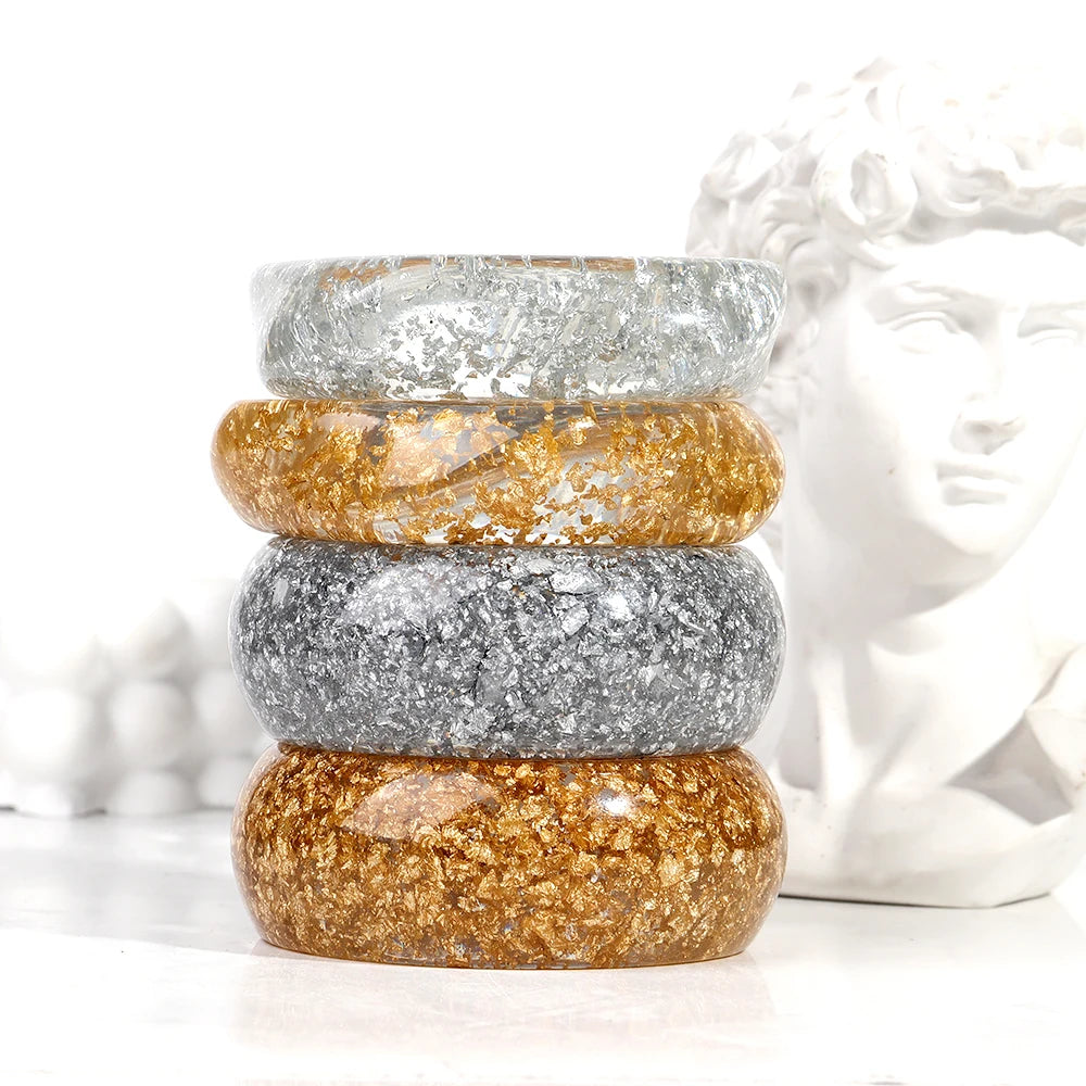 2.56" Diameter: Luxe Glimmer Bangle - 2 variants, 2 colors - Hello Baabs