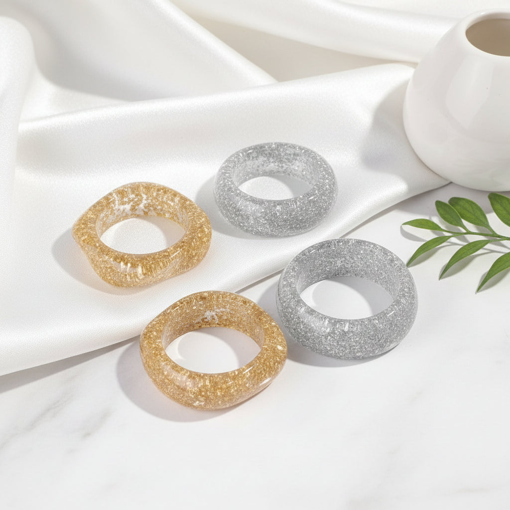 2.56" Diameter: Luxe Glimmer Bangle - 2 variants, 2 colors - Hello Baabs