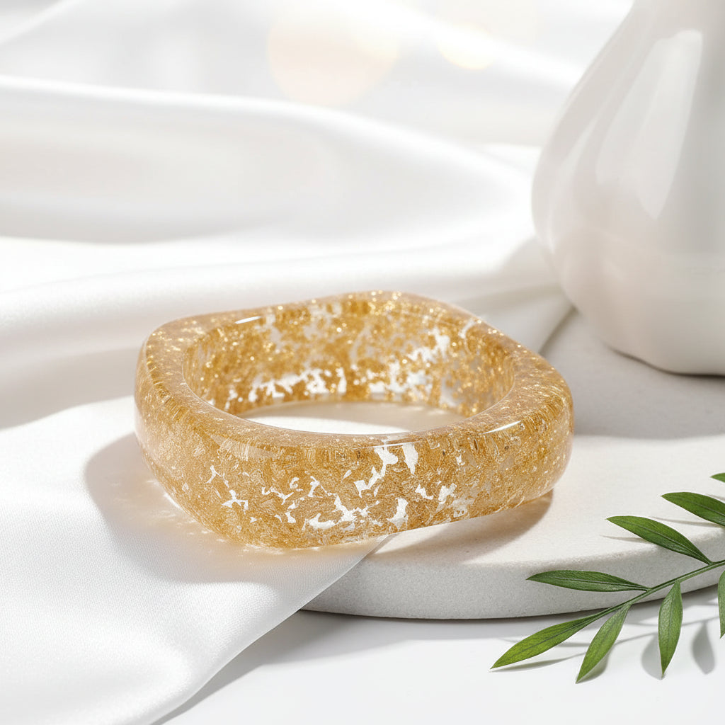 2.56" Diameter: Luxe Glimmer Bangle - 2 variants, 2 colors - Hello Baabs