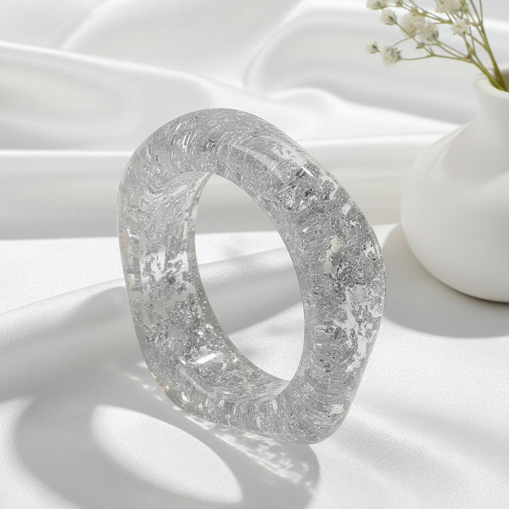 2.56" Diameter: Luxe Glimmer Bangle - 2 variants, 2 colors - Hello Baabs