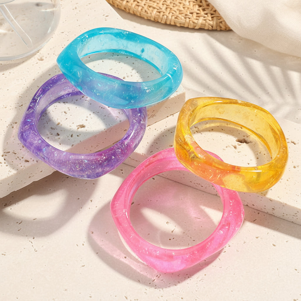 2.60" Diameter: Candy Prism Bangle - 6 colors - Hello Baabs