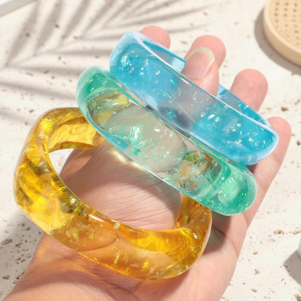 2.60" Diameter: Candy Prism Bangle - 6 colors - Hello Baabs