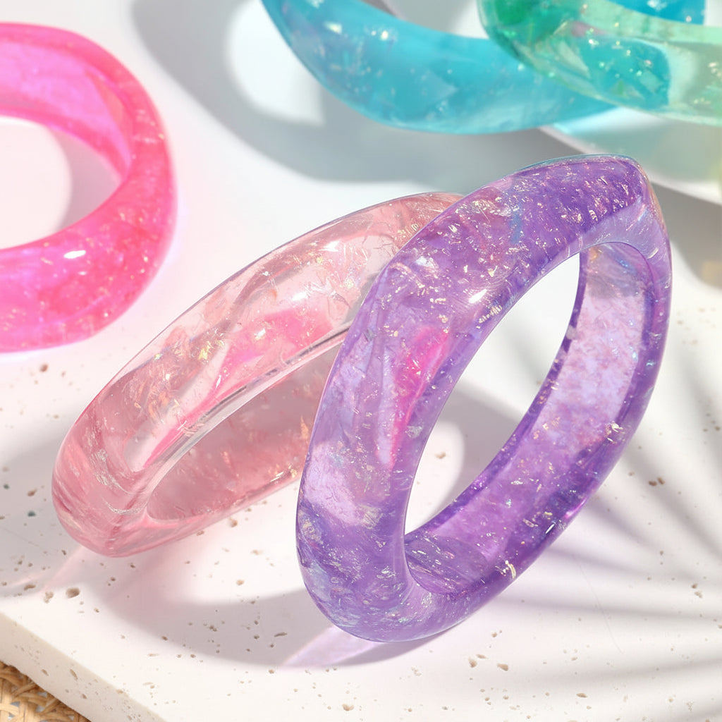 2.60" Diameter: Candy Prism Bangle - 6 colors - Hello Baabs
