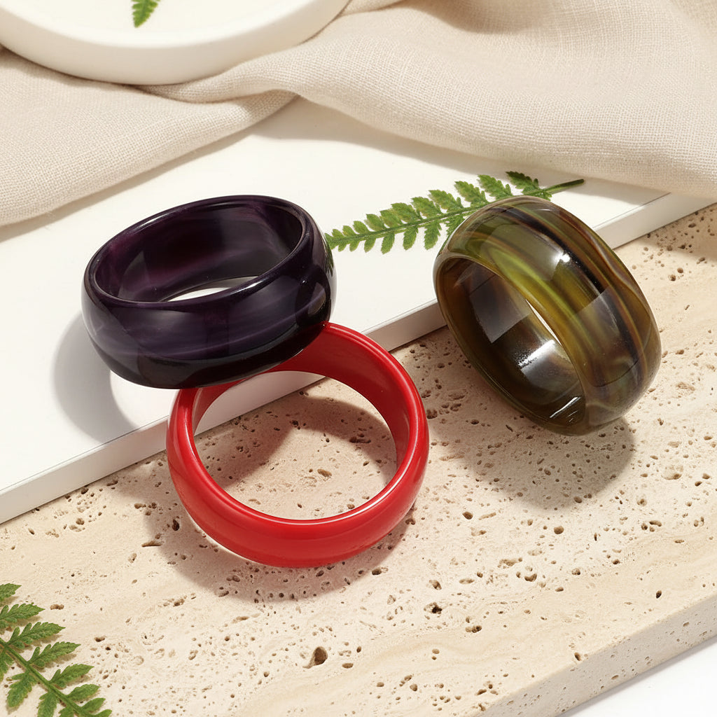 2.60" Diameter: Canvas Color Bangle - 4 colors - Hello Baabs