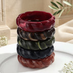 2.60" Diameter: Era Twist Bangle - 5 colors - Hello Baabs