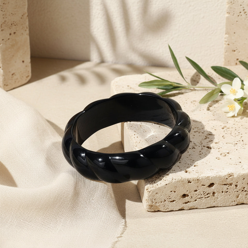 2.60" Diameter: Era Twist Bangle - 5 colors - Hello Baabs