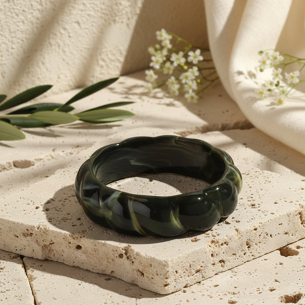 2.60" Diameter: Era Twist Bangle - 5 colors - Hello Baabs