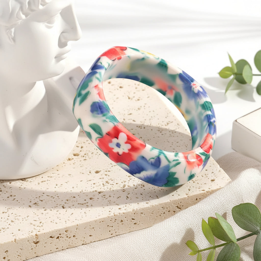 2.60" Diameter: Groovy Garden Bangle - 9 colors - Hello Baabs