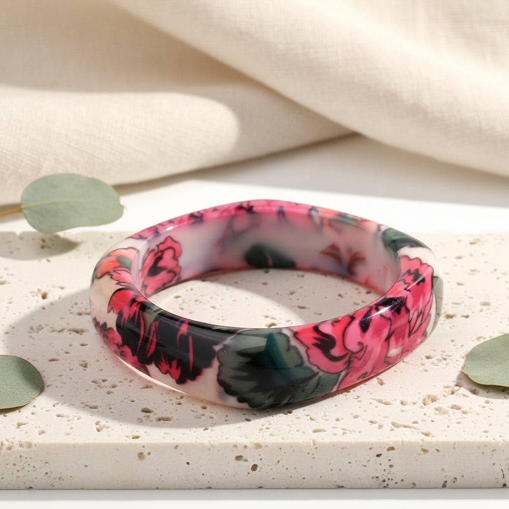 2.60" Diameter: Groovy Garden Bangle - 9 colors - Hello Baabs