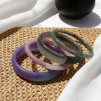 2.60" Diameter: Mingle Marble Stack 4pc Set - 15 colors - Hello Baabs