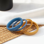 2.60" Diameter: Mingle Marble Stack 4pc Set - 15 colors - Hello Baabs