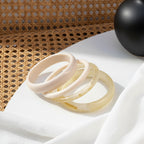 2.60" Diameter: Mingle Marble Stack 4pc Set - 15 colors - Hello Baabs