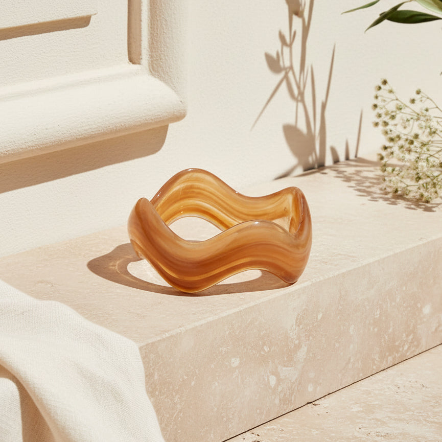 2.60" Diameter: Retro Wave Bangle - 13 colors - Hello Baabs