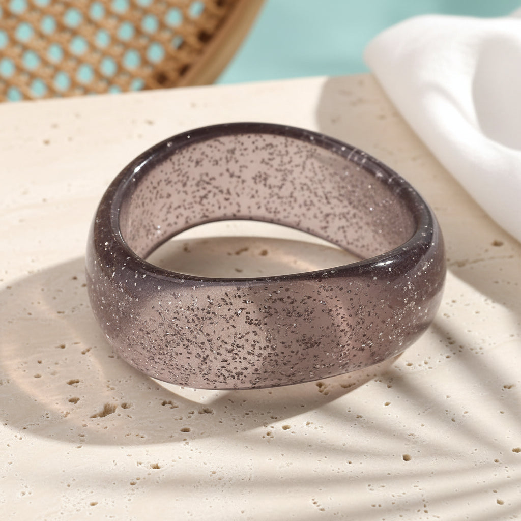 2.60" Diameter: Shimmer Wave Bangle - 9 colors - Hello Baabs