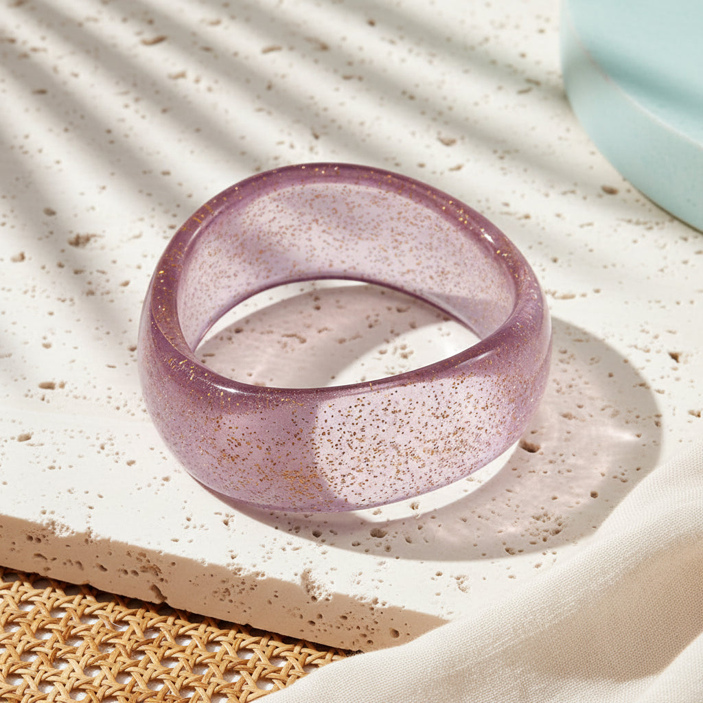 2.60" Diameter: Shimmer Wave Bangle - 9 colors - Hello Baabs