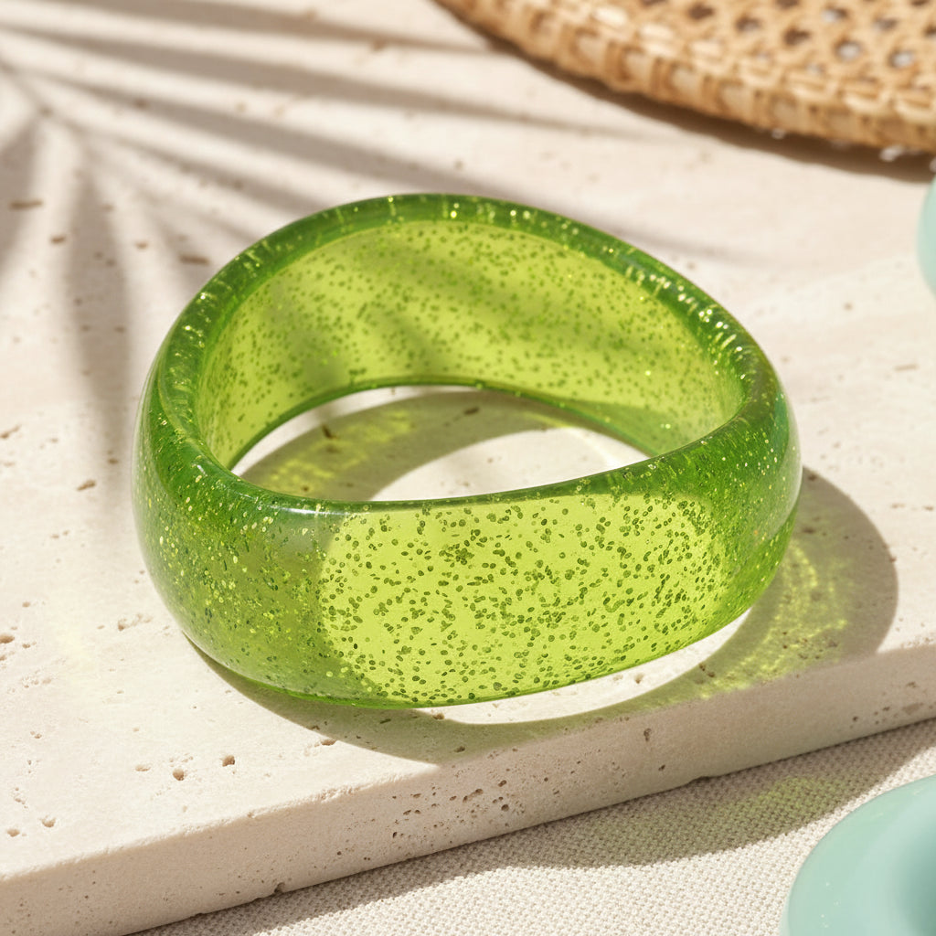 2.60" Diameter: Shimmer Wave Bangle - 9 colors - Hello Baabs
