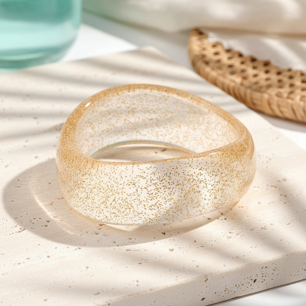 2.60" Diameter: Shimmer Wave Bangle - 9 colors - Hello Baabs
