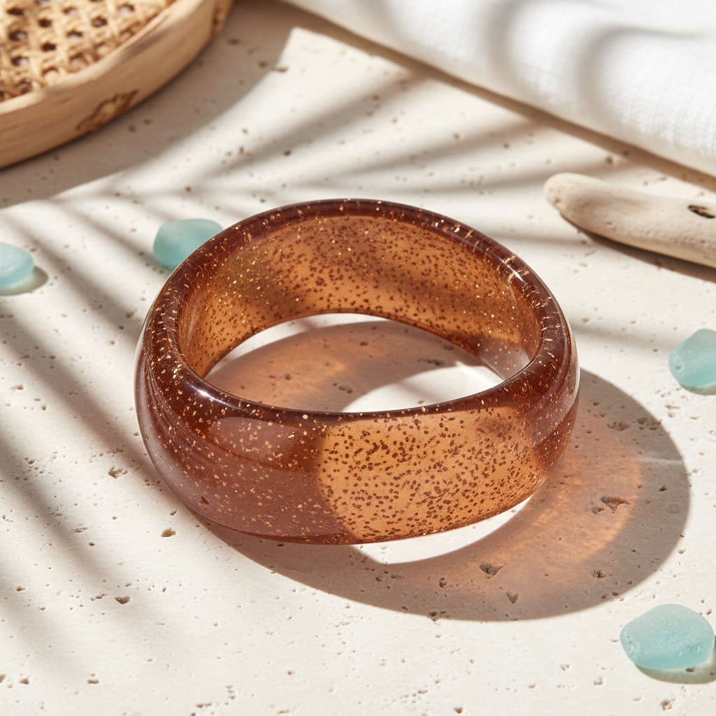 2.60" Diameter: Shimmer Wave Bangle - 9 colors - Hello Baabs
