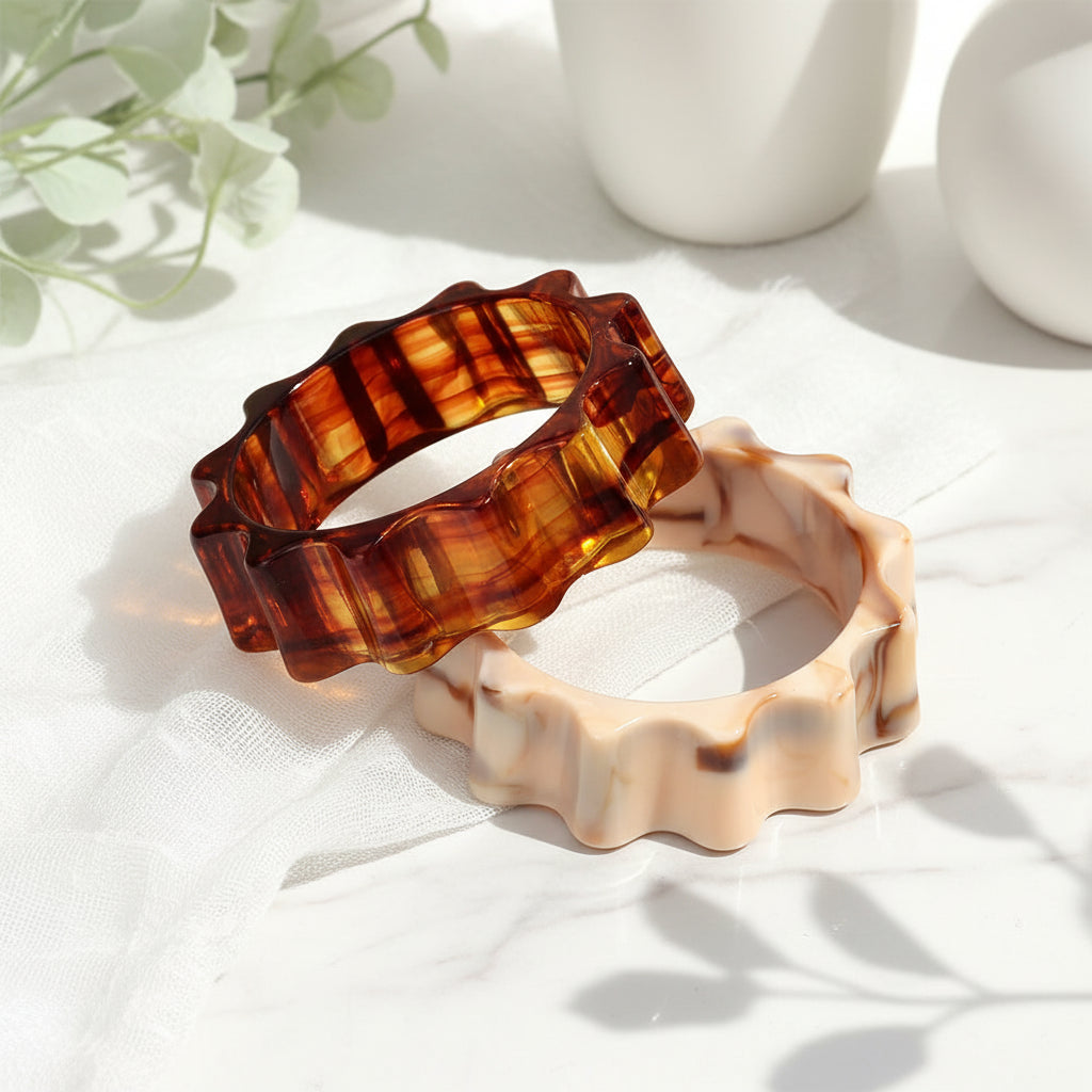 2.60" Diameter: Vintage Torque Bangle - 8 colors - Hello Baabs