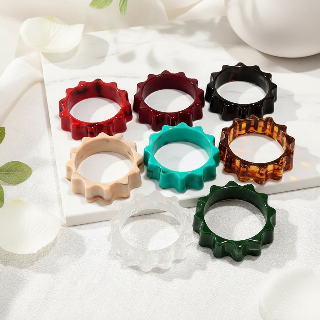 2.60" Diameter: Vintage Torque Bangle - 8 colors - Hello Baabs