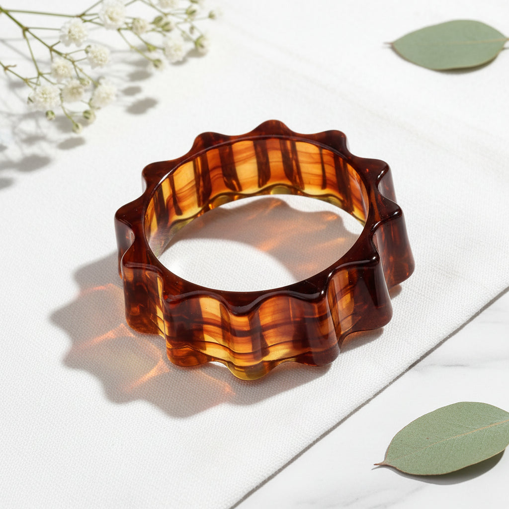 2.60" Diameter: Vintage Torque Bangle - 8 colors - Hello Baabs