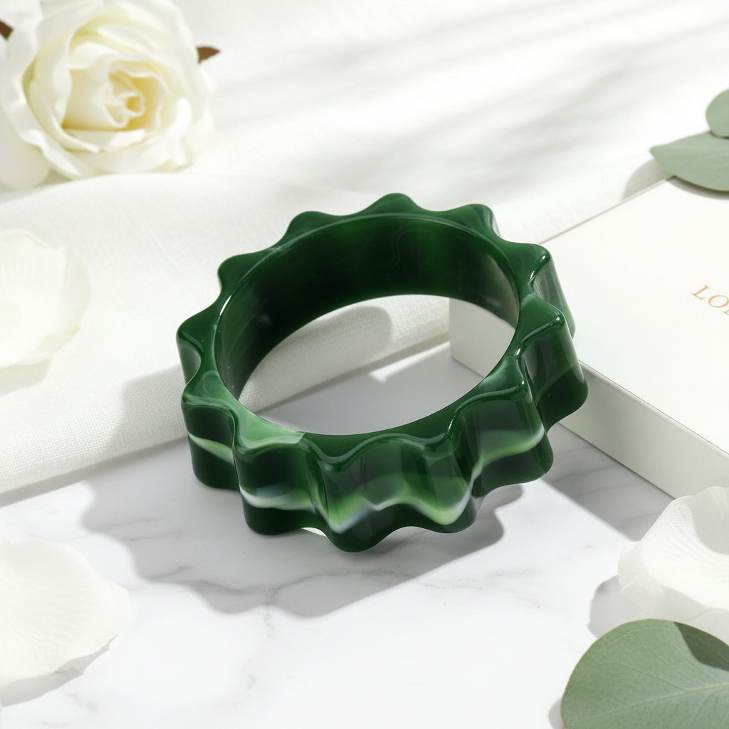 2.60" Diameter: Vintage Torque Bangle - 8 colors - Hello Baabs