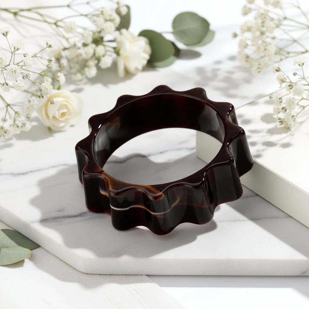 2.60" Diameter: Vintage Torque Bangle - 8 colors - Hello Baabs
