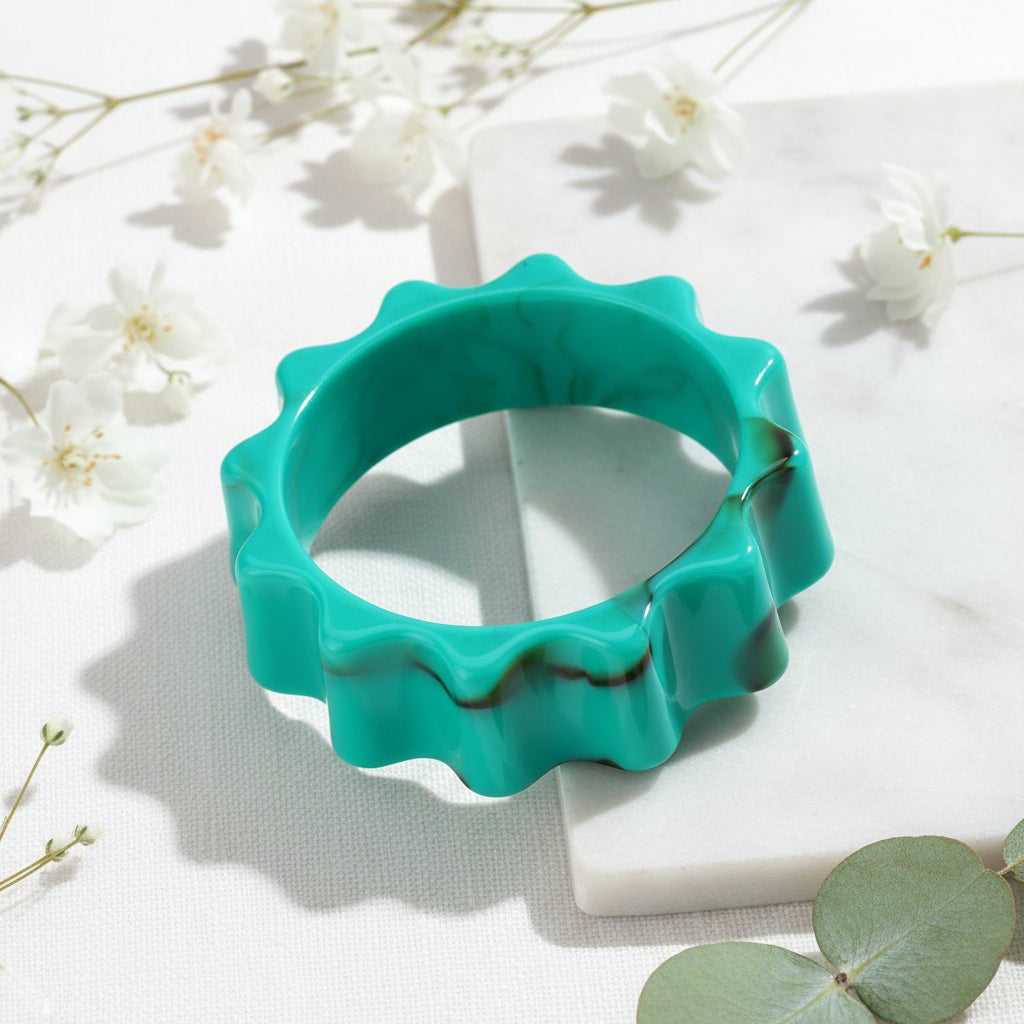 2.60" Diameter: Vintage Torque Bangle - 8 colors - Hello Baabs