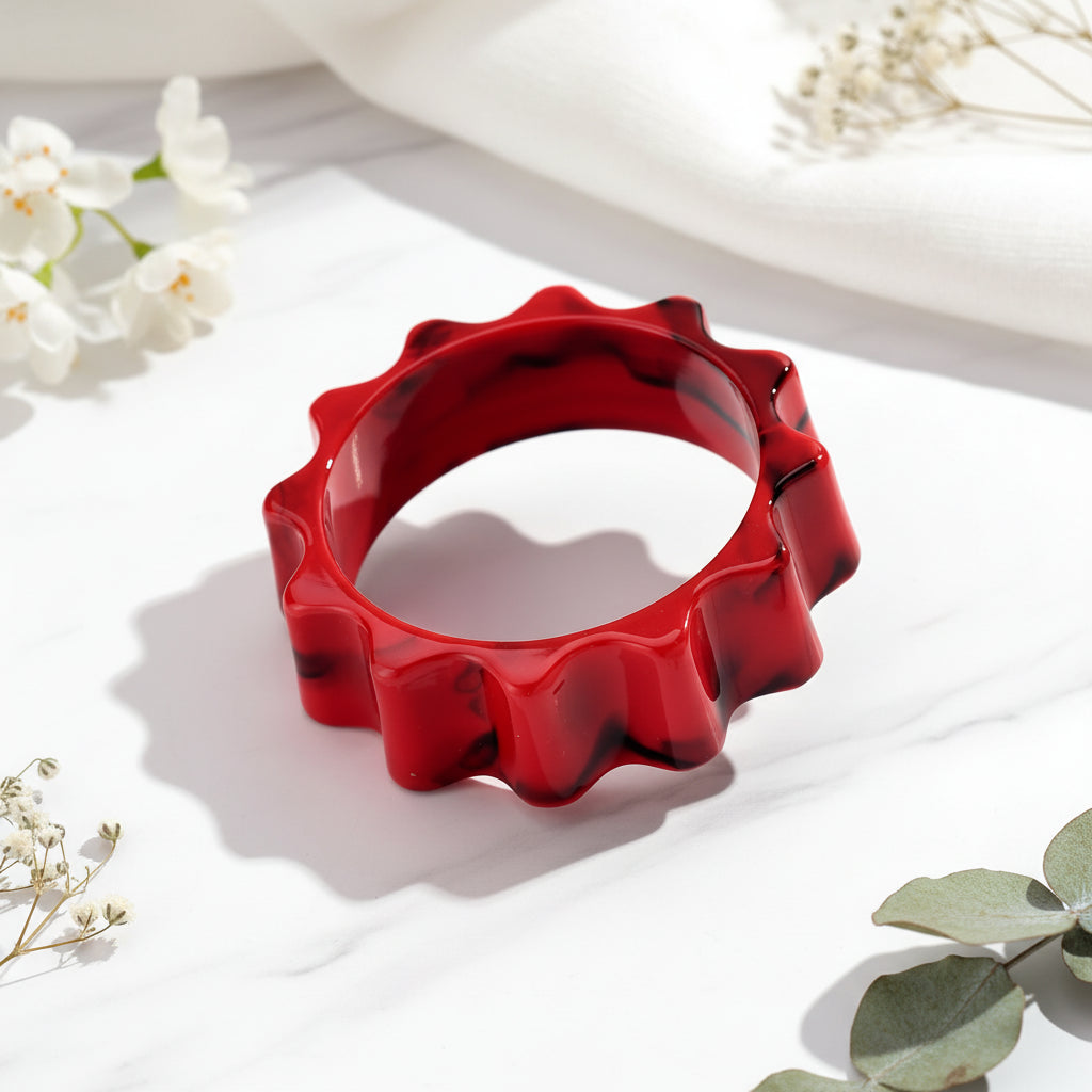 2.60" Diameter: Vintage Torque Bangle - 8 colors - Hello Baabs