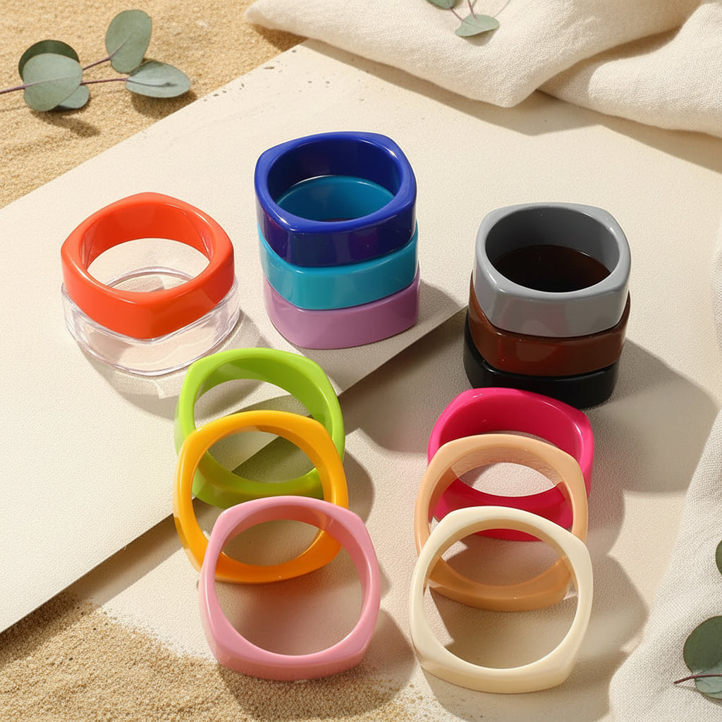 2.63" Diameter: Boldform Bangle - 12 colors - Hello Baabs