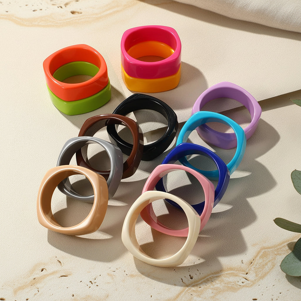 2.63" Diameter: Boldform Bangle - 12 colors - Hello Baabs