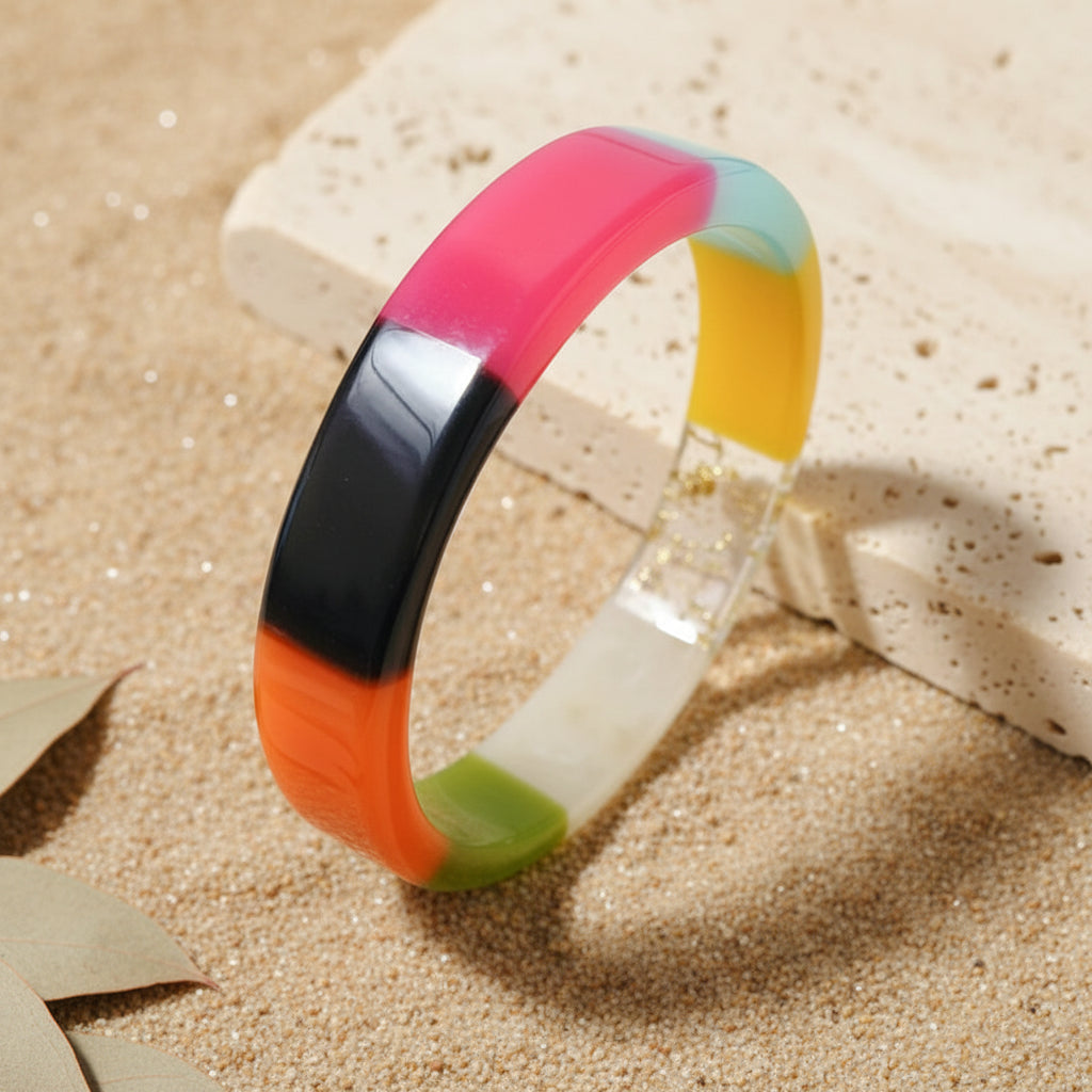 2.63" Diameter: Happy Color Bangle - 3 colors - Hello Baabs