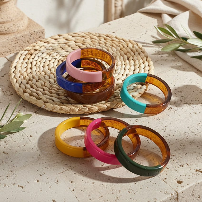 2.63" Diameter: Lucent Groove Bangle - 4 colors - Hello Baabs