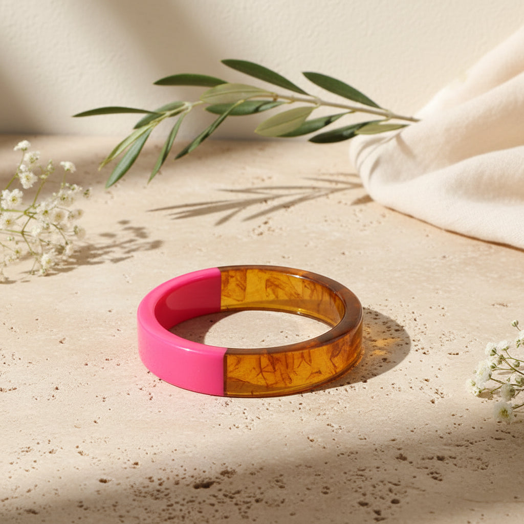 2.63" Diameter: Lucent Groove Bangle - 4 colors - Hello Baabs
