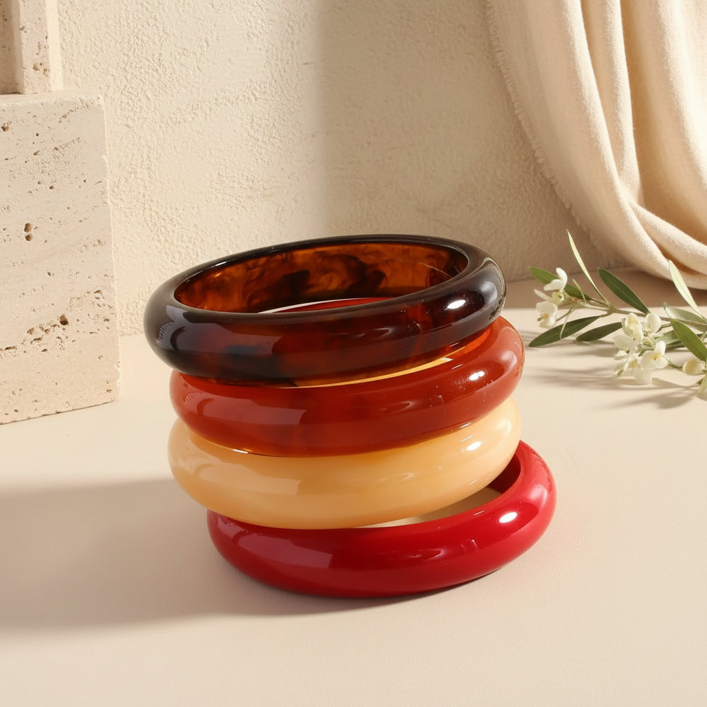2.64" Diameter: Sunset Bangle - 4 colors - Hello Baabs