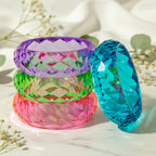 2.67" Diameter: Clear Vibe Bangle - 4 colors - Hello Baabs