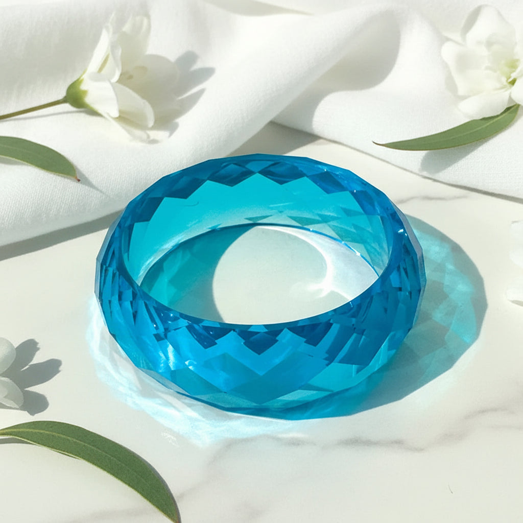 2.67" Diameter: Clear Vibe Bangle - 4 colors - Hello Baabs