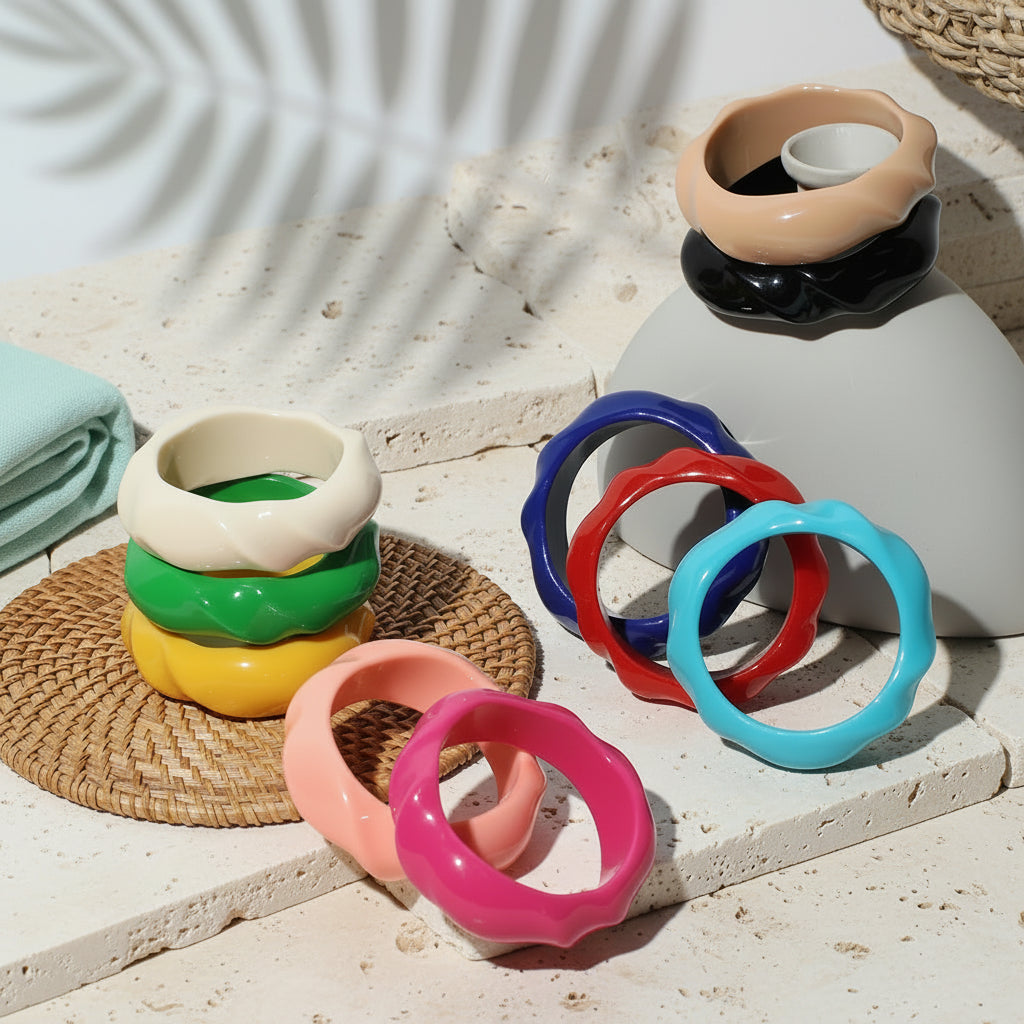 2.67" Diameter: Mod Pop Bangle - 9 colors - Hello Baabs